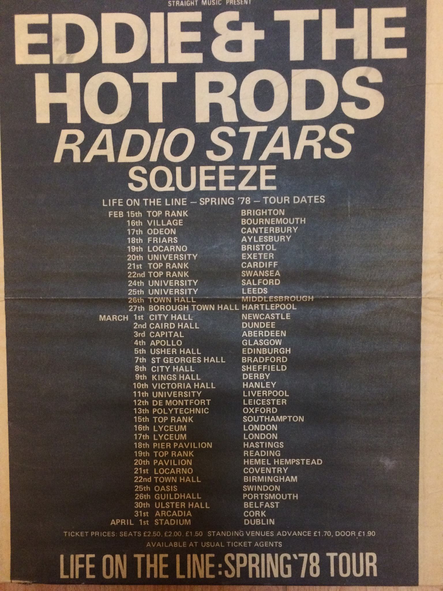 Hot Rods tour 1978