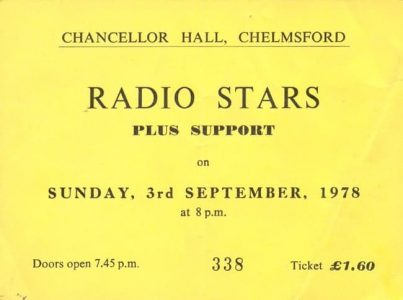 Radio Stars Chelmsford ticket